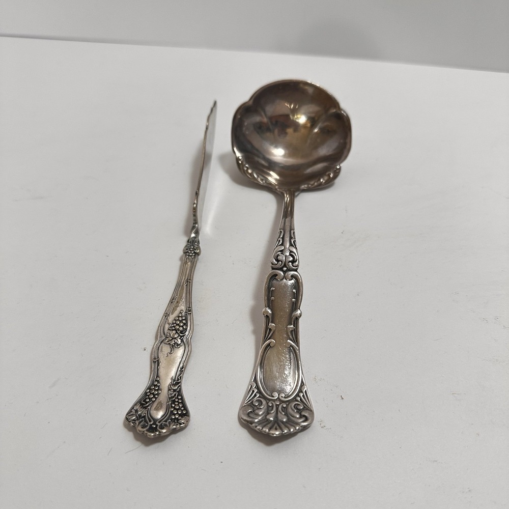 Lot Of 2 Vintage 1847 Roger's Bros Laddle And Master‎ Butter Knife Unmatched